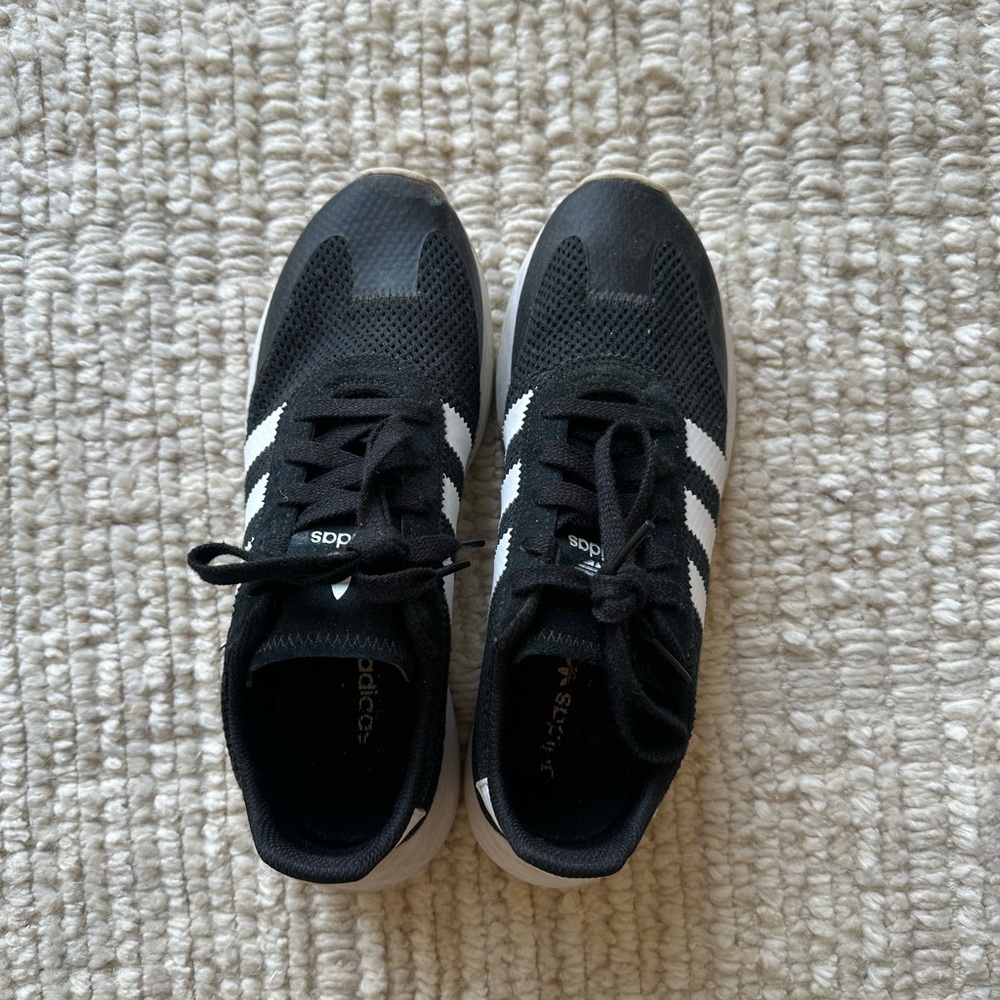 Adidas Classic Black and White Running Shoes